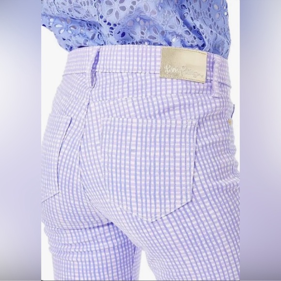 Lilly Pulitzer Purple Ankle Cropped Jumpsuit - Picture 4 of 7